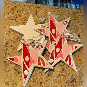 Christmas ornaments wooden (STARS)